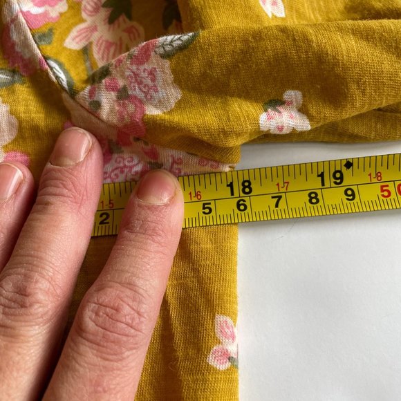 NEW Women's LOFT Yellow Floral Shirt size Small - Picture 6 of 9